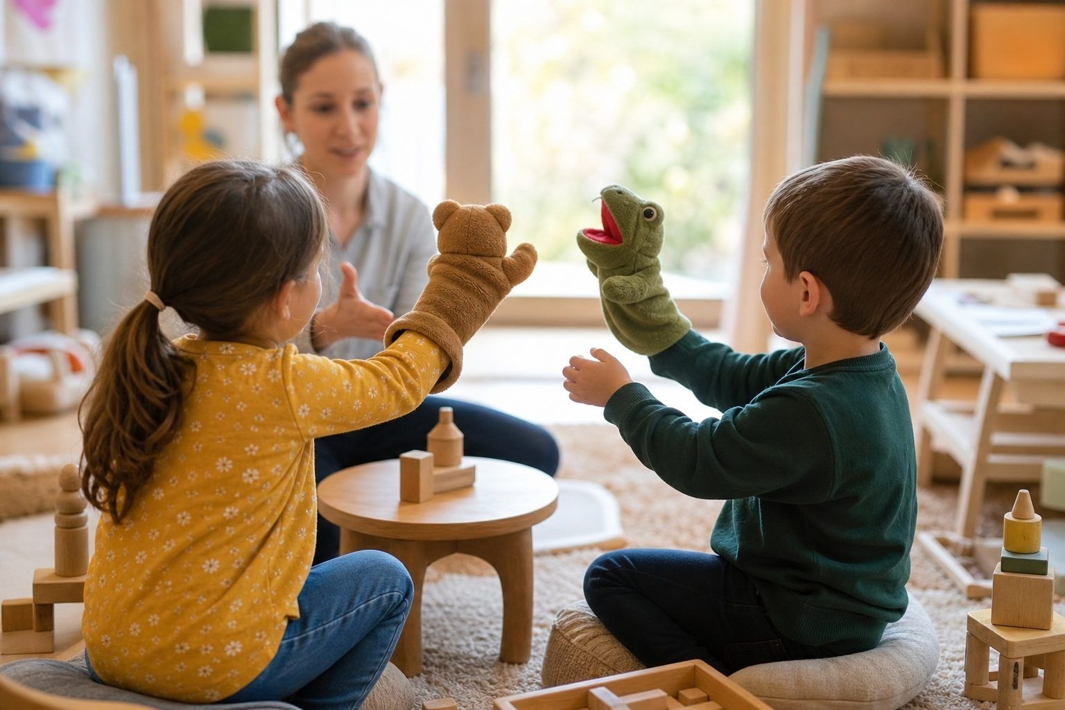 Préparer des gestes et des phrases simples grâce au jeu
