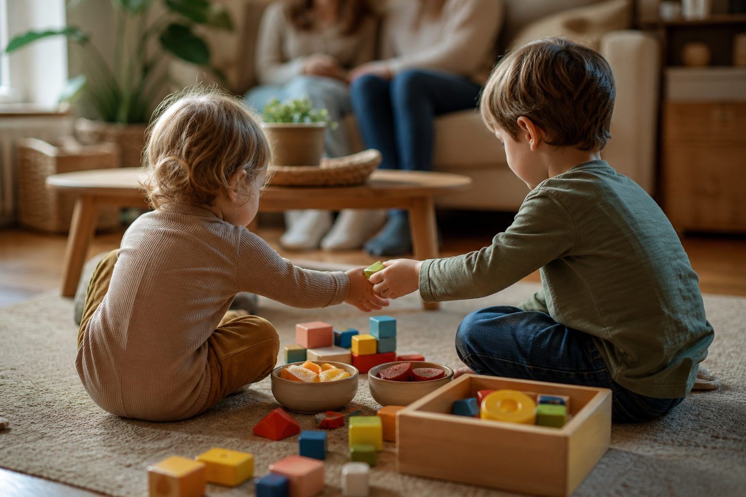 Faire évoluer les occasions de partage entre 3 et 6 ans