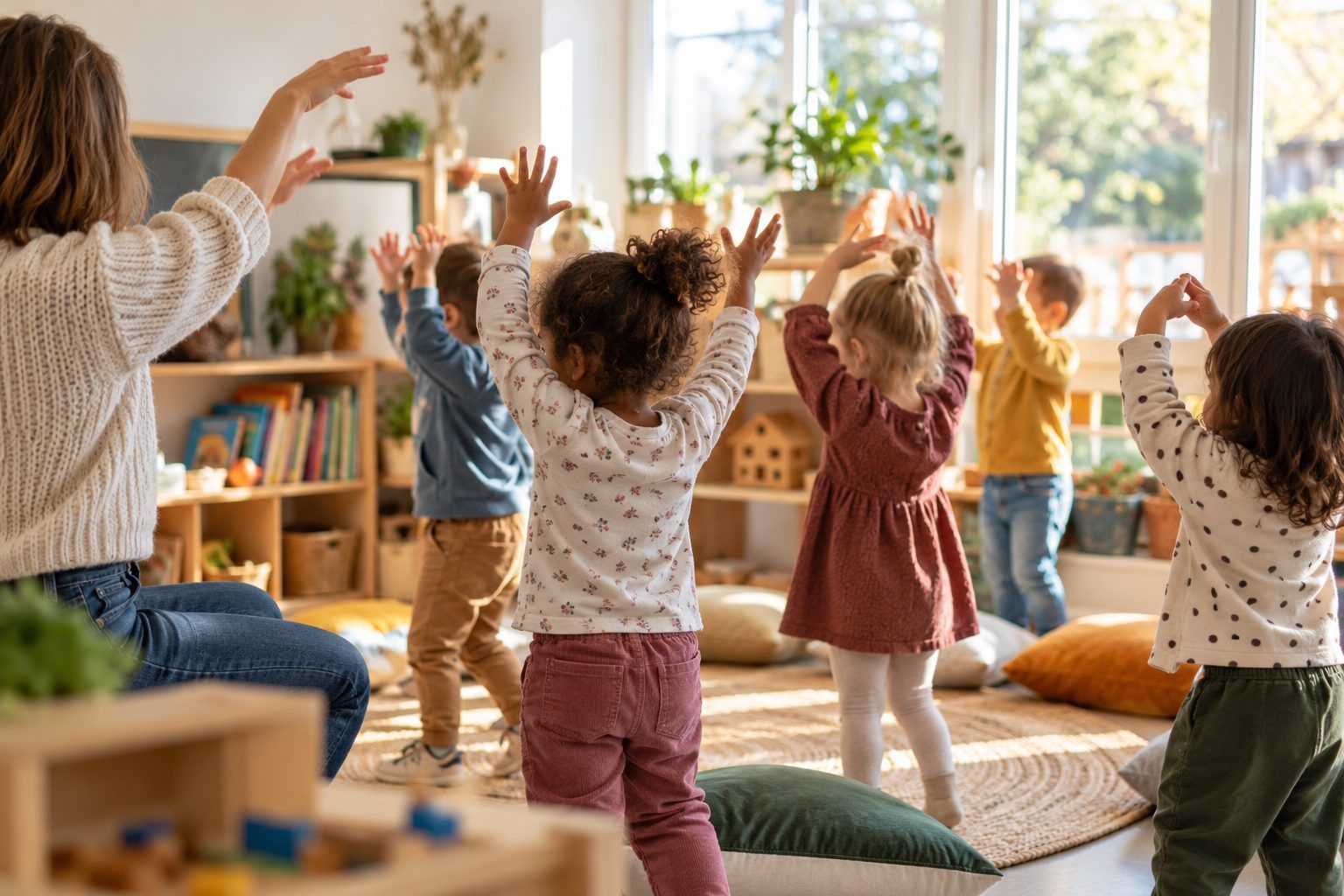 Récréation et regroupement : les comptines à gestes qui font bouger