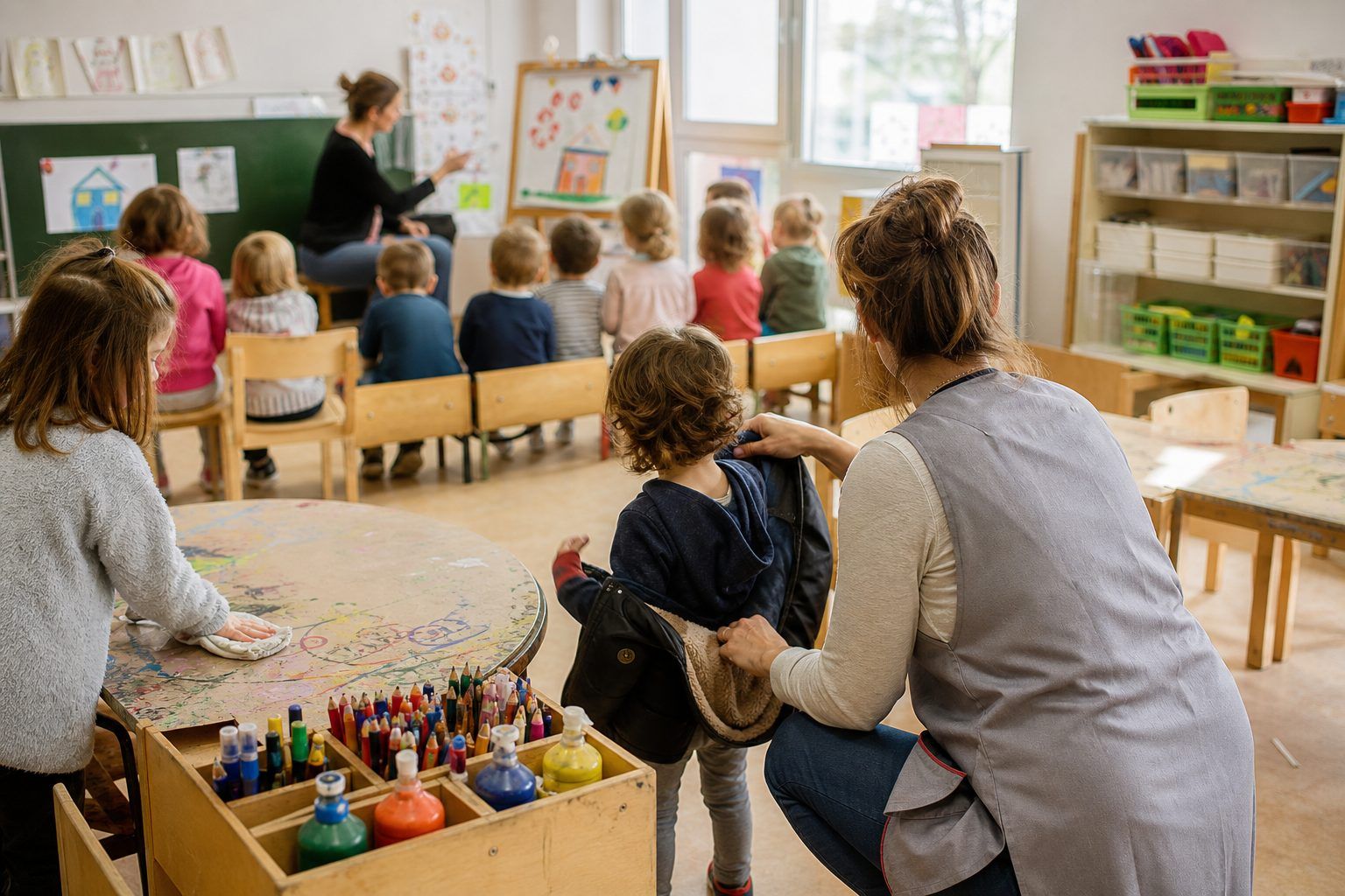Ce que l’ATSEM fait, et ce qui ne relève pas de son remplacement de l’enseignant