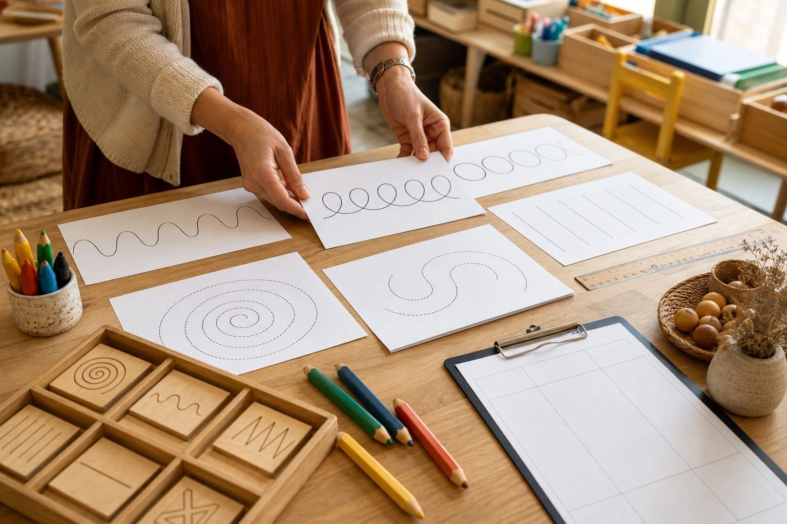 Préparer une séance de graphisme GS simple et observable