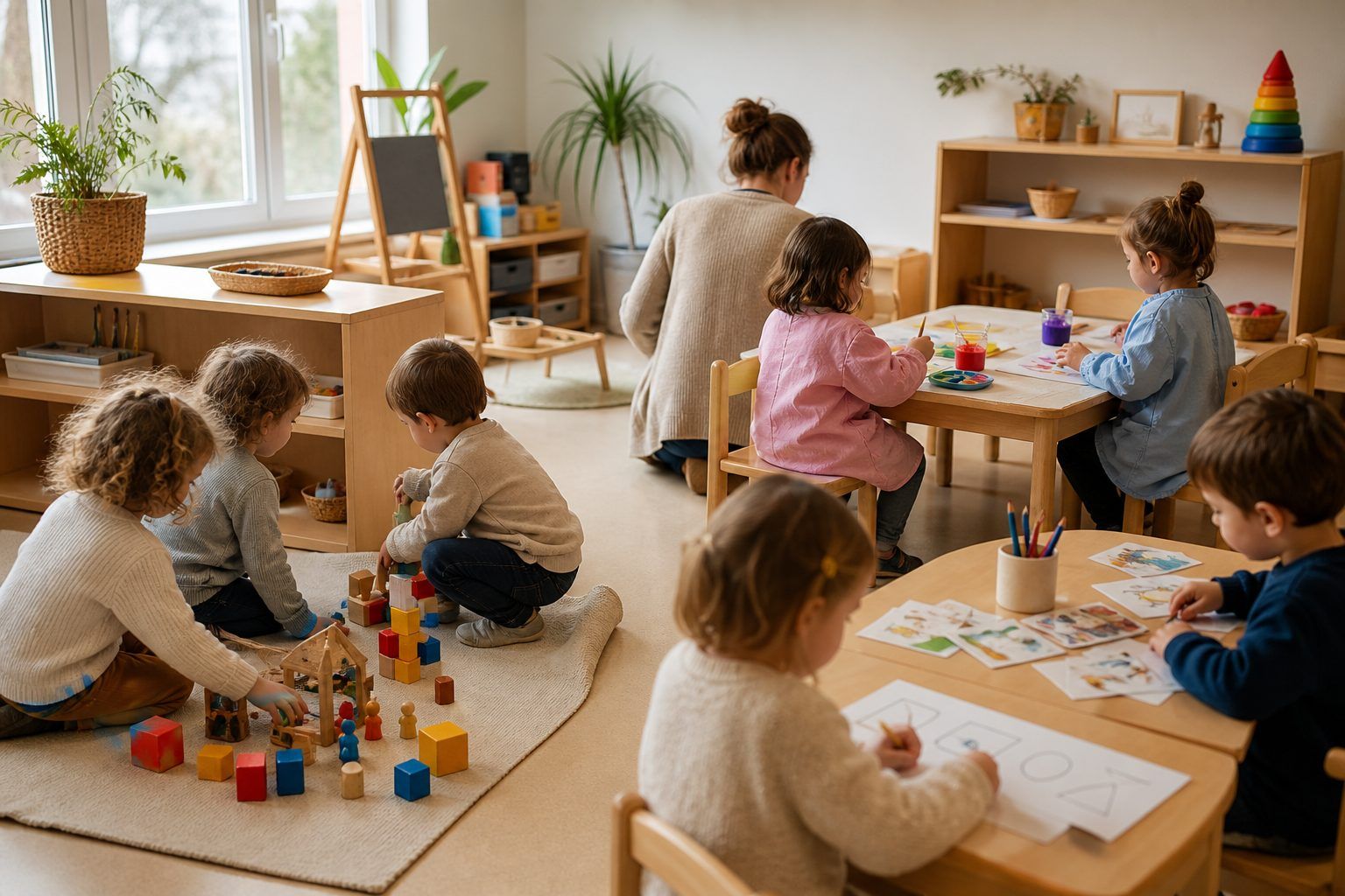 Petite, moyenne et grande section : ce qui peut varier dans la journée