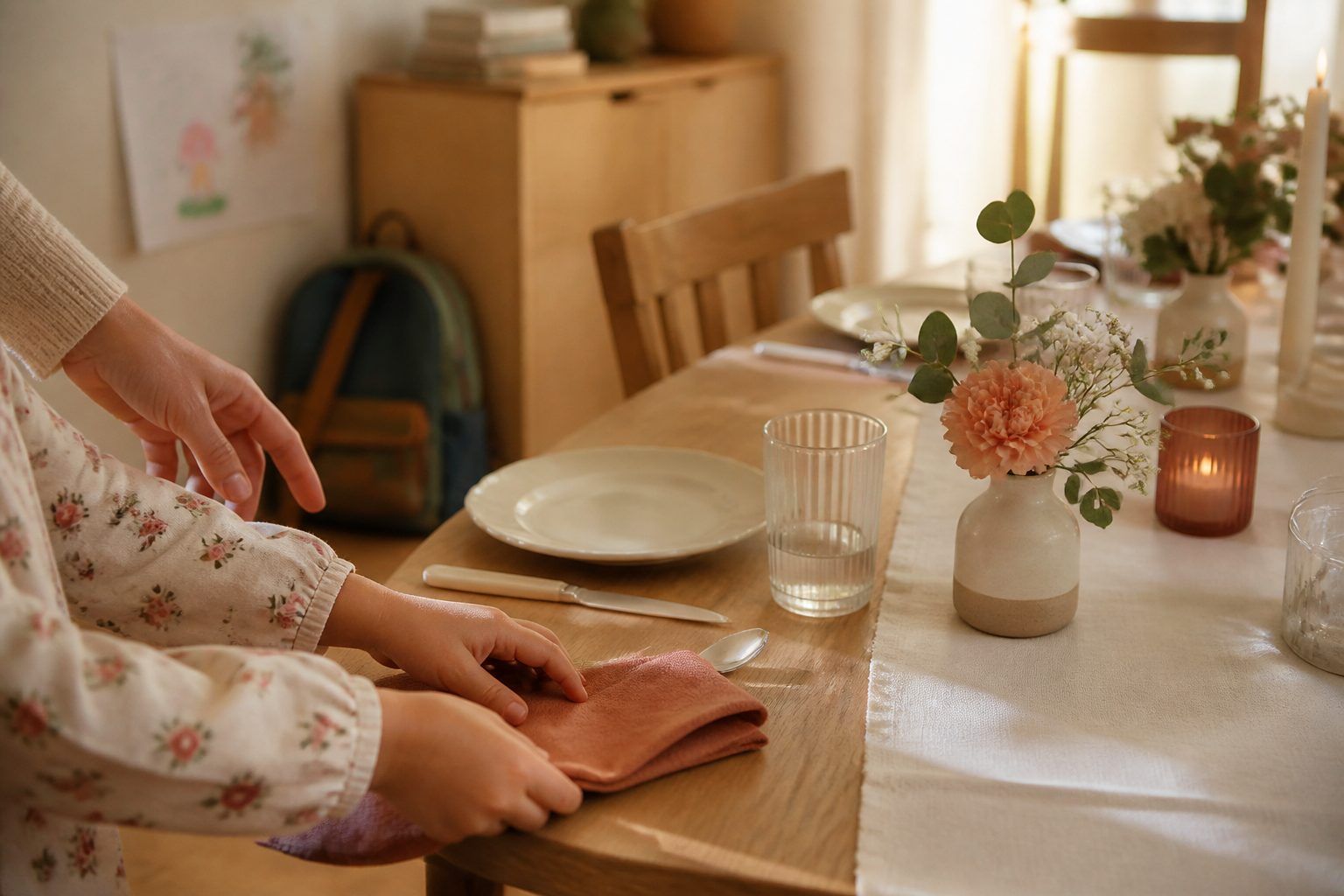 À la maison, à l'école et lors d'un repas de fête : quels repères garder ?