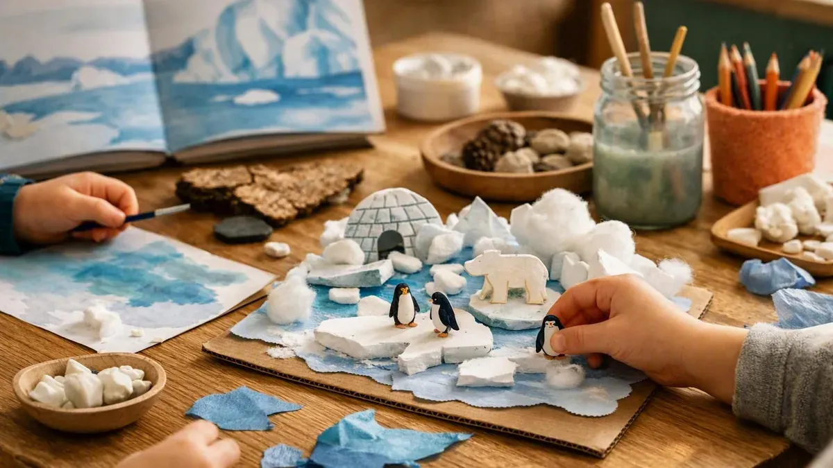 Une lecture sur les habitats froids en maternelle fait naître des questions