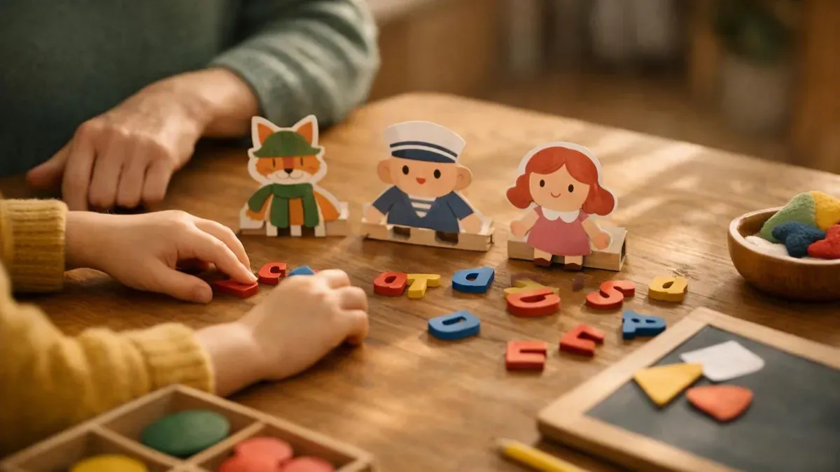 À la maternelle, les lettres mobiles donnent vie aux personnages