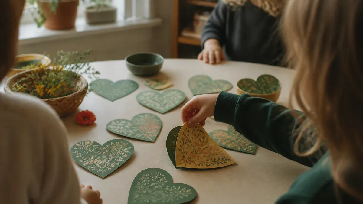 Un memory de cœurs pour la maternelle anime les temps calmes