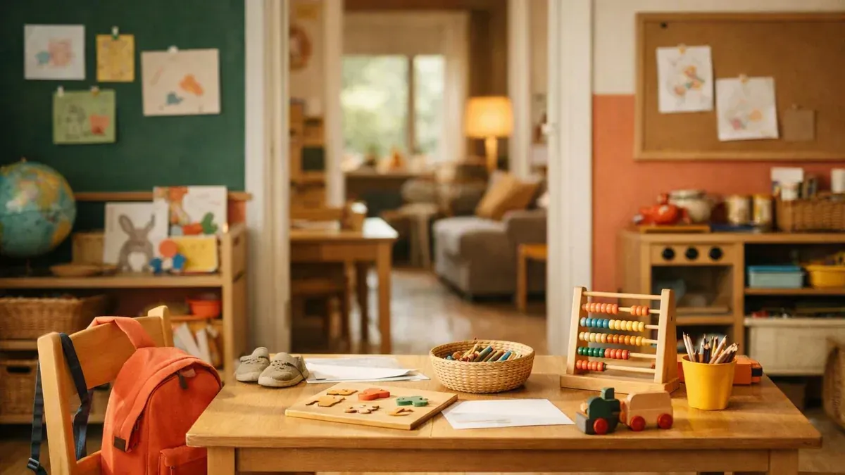 Étapes visuelles d’un premier jour de maternelle