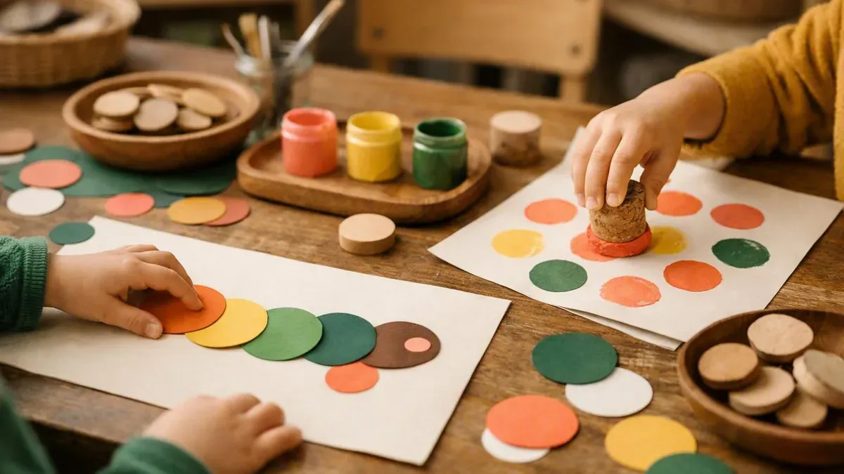 Une activité avec des ronds en maternelle ouvre le jeu