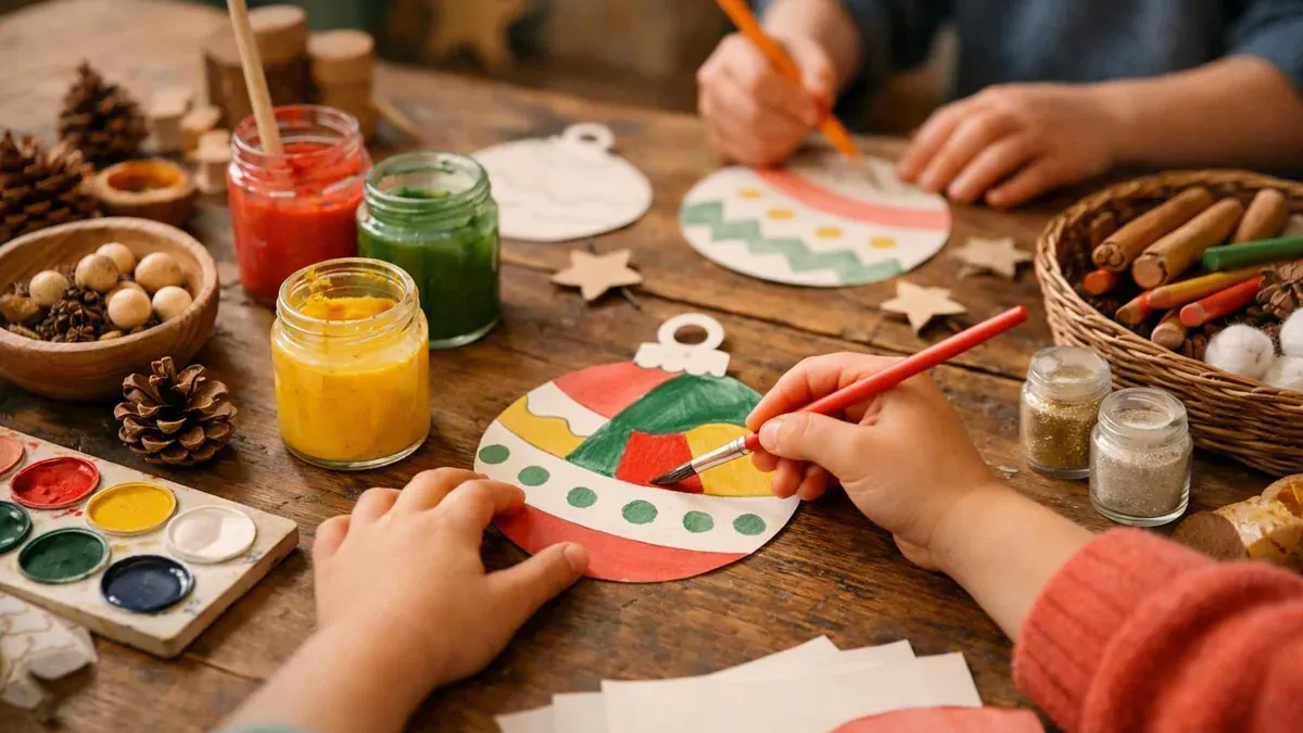 Illustration du guide Le coloriage de boule de Noël en maternelle invite à créer
