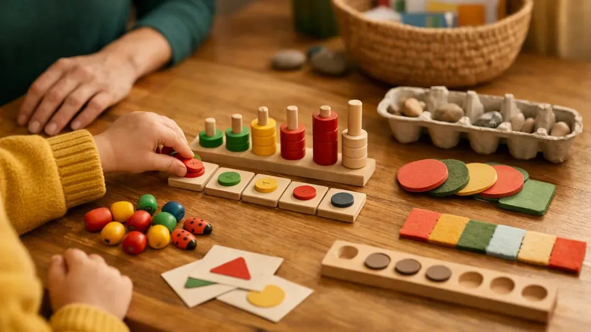 Compter jusqu’à 10 en maternelle se construit avec des objets