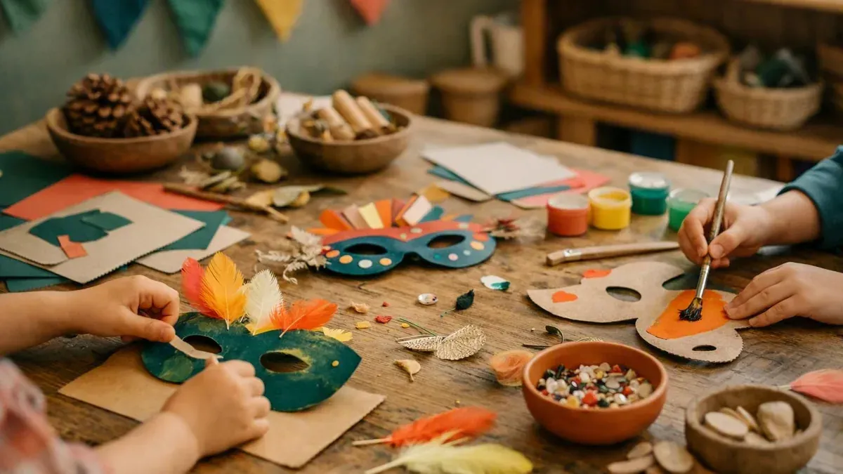 Le bricolage carnaval en maternelle anime la fête