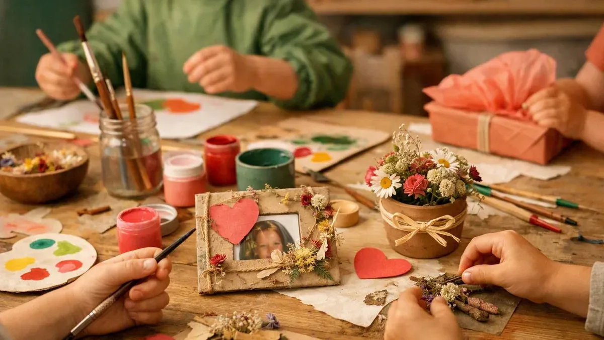 Une activité de Fête des Mères en maternelle devient un cadeau personnel