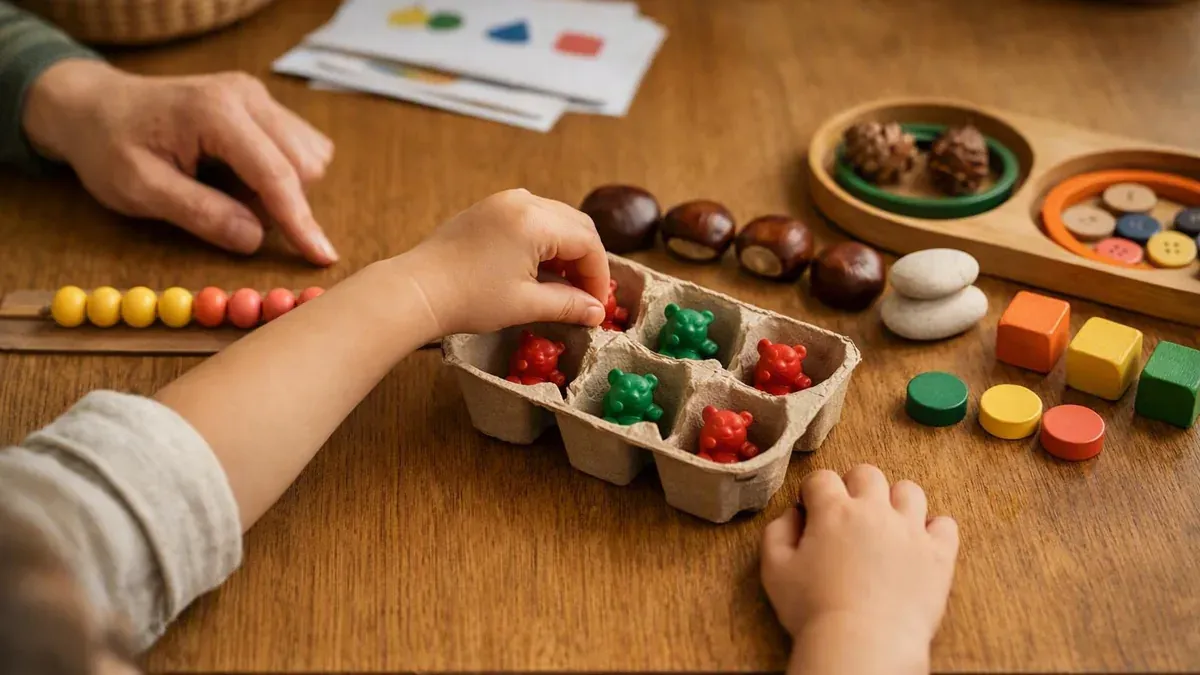Comparer des quantités en maternelle avec des objets du quotidien