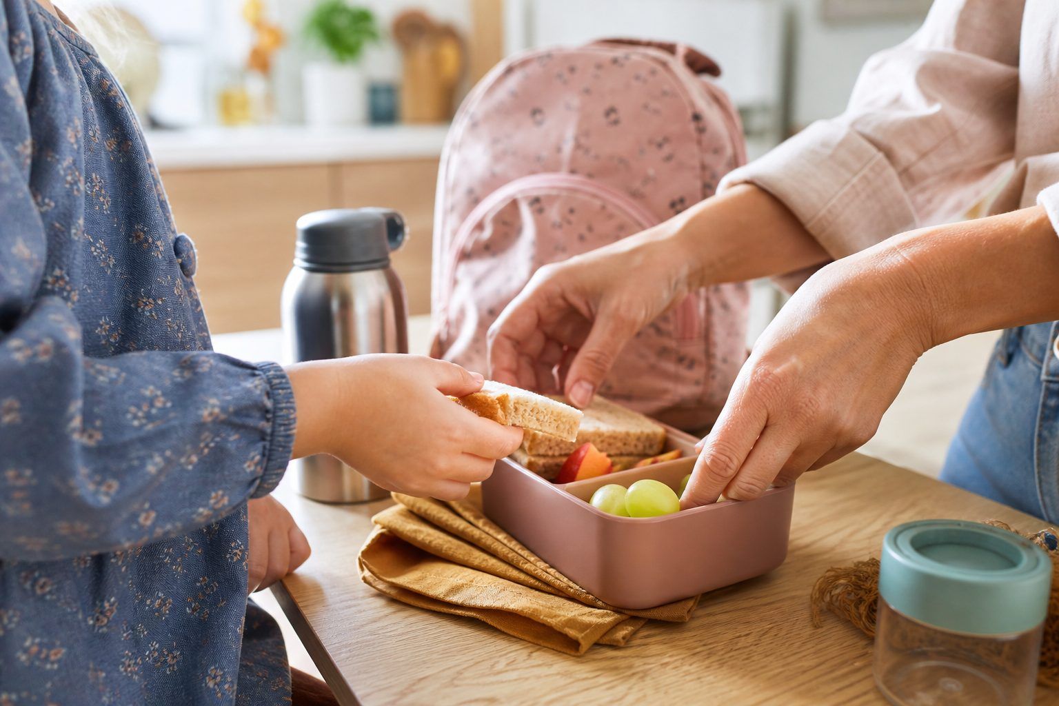 Faire participer l’enfant à la préparation à la maison