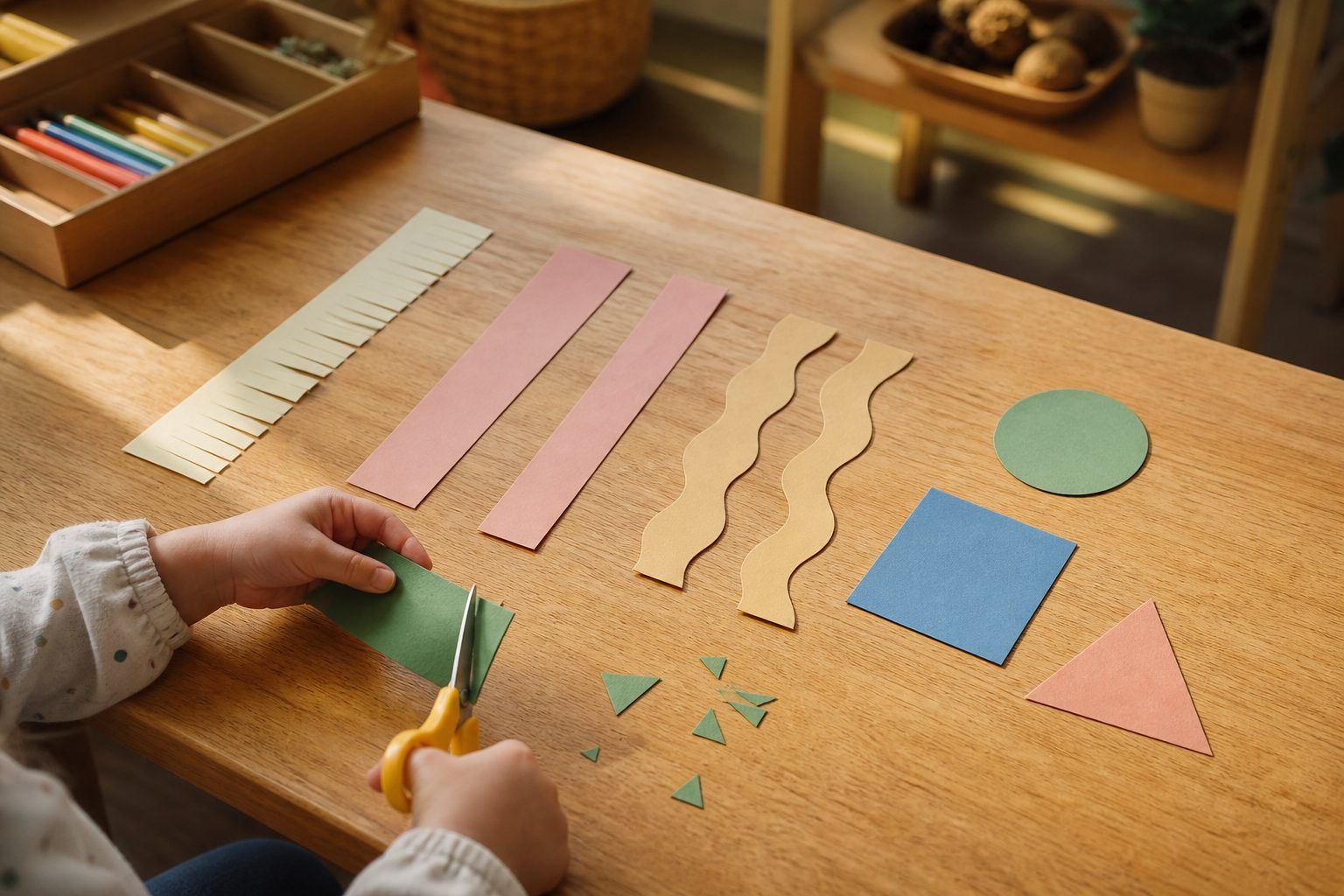 Progression de découpage : des franges aux formes