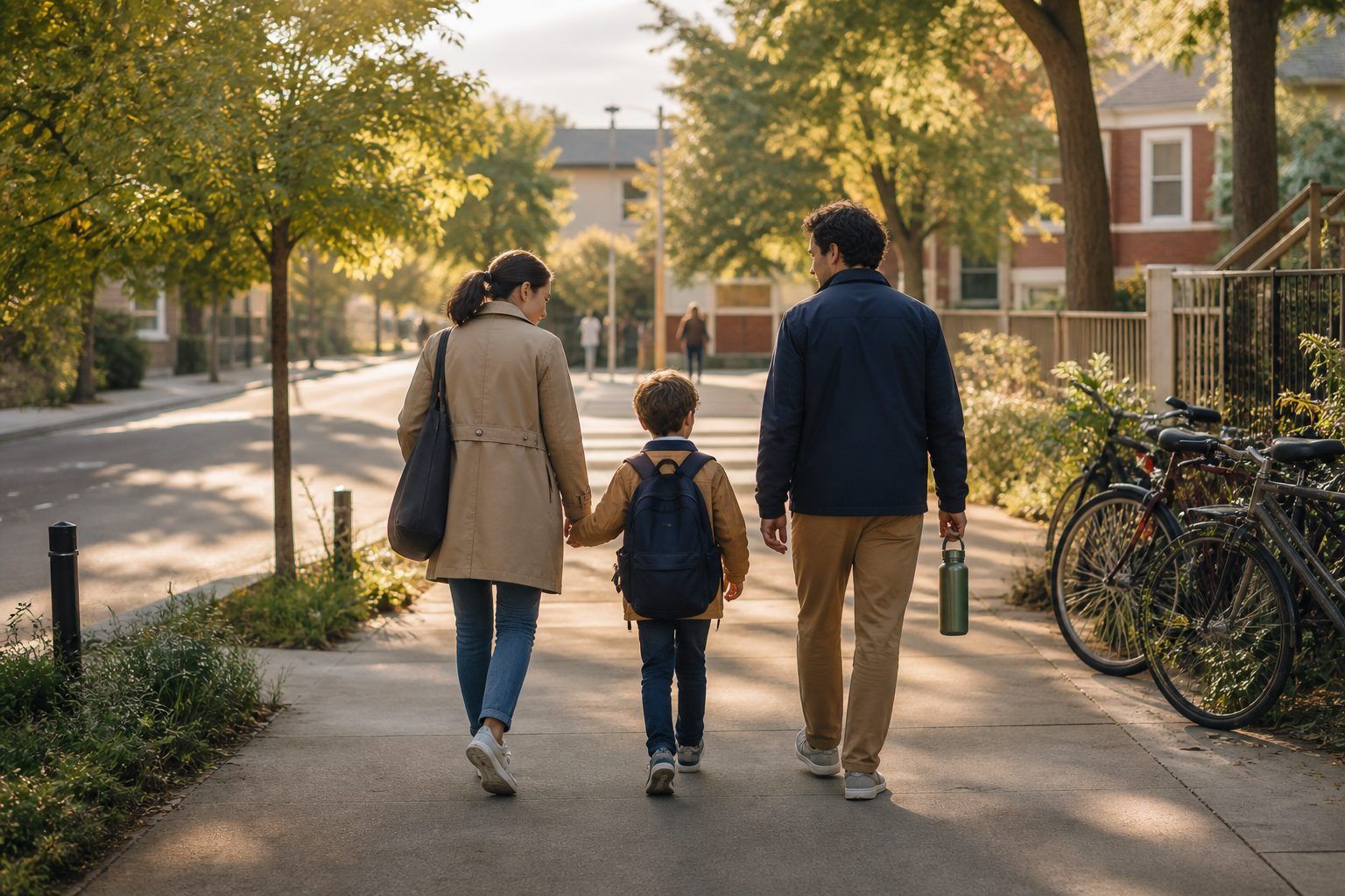 Faire du chemin de l'école un rituel familial